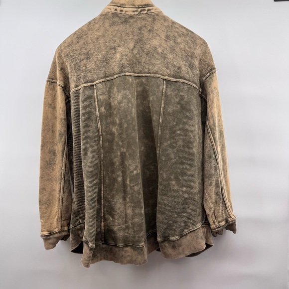 Anthropology Pilcro Olive Green Distressed Jacket L - Picture 8 of 12
